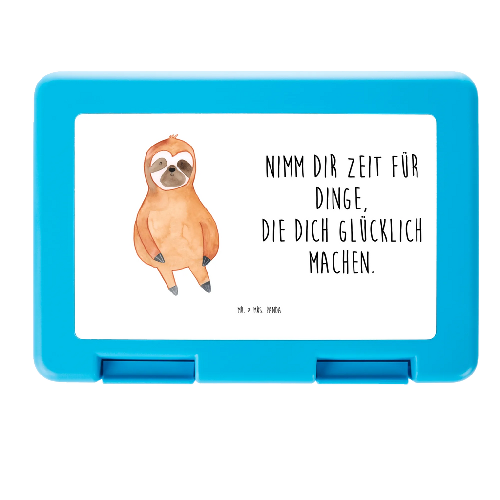 Pudełko na kanapki leniwiec Zadowolony Brotbox, Snackbox, Lunch box, Butterbrotdose, Brotzeitbox, Faultier, Faultier Geschenk, Faultier Deko, Faultiere, faul, Lieblingstier, Pause, relaxen, Glück, glücklich, zufrieden, happy, Zufriedenheit, Gelassenheit, Ruhe, Frieden