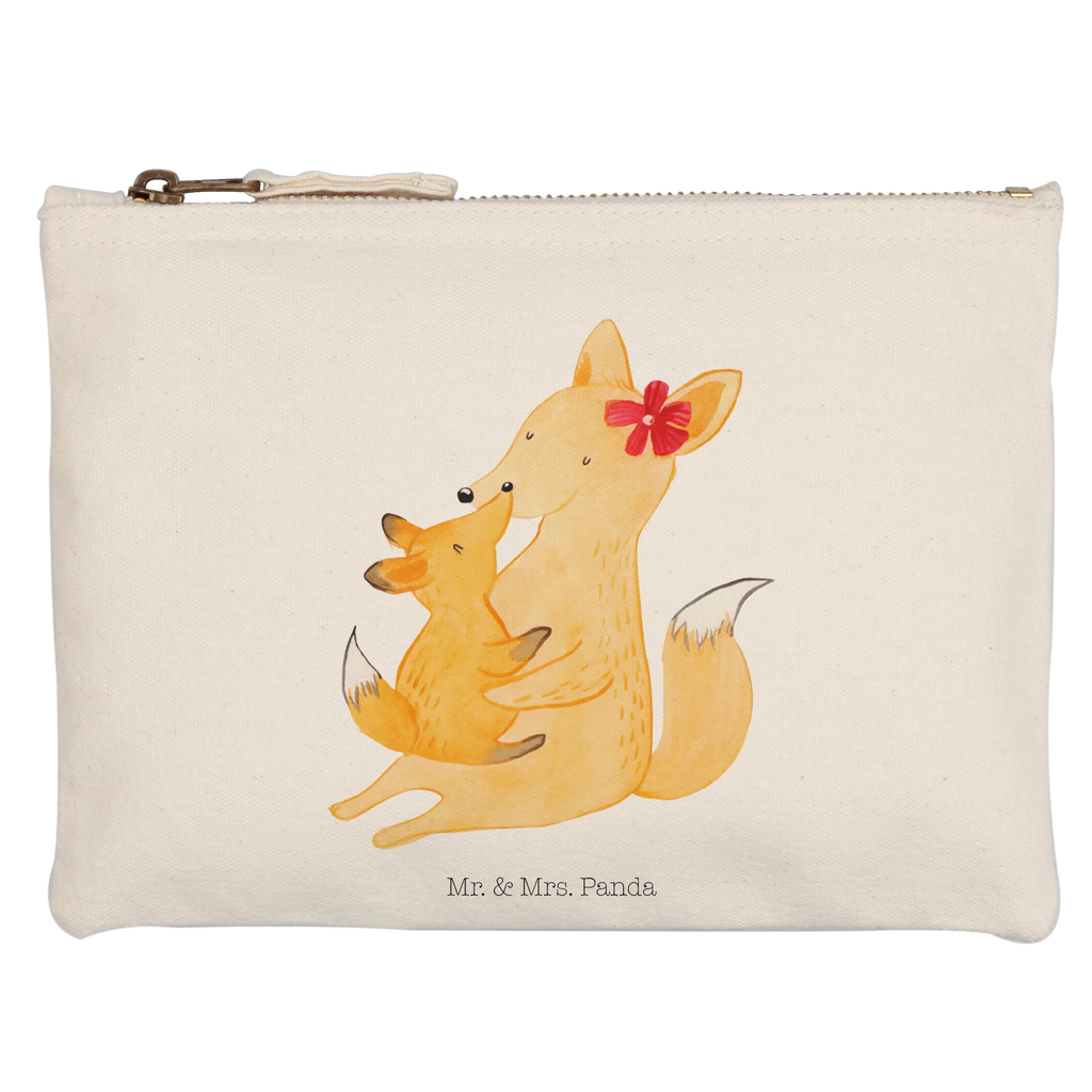 Make-up bag Fox mummy Kosmetiktasche, Kulturbeutel, Schlampermäppchen, toiletry bag, Schminkbeutel, Stiftemäppchen, utensilientasche, beauty case, beauty tasche, Kulturtasche, kosmetiktäschchen, Mäppchen, Waschbeutel, Kosmetikbeutel, Etui, pencil case, Schminktäschchen, Federmappe, Schminktasche, aufbewahrungstasche, Waschtasche, aufbewahrungsbeutel, pinsel tasche, Bruder, Papa, Opa, Schwester, Oma, Familie, Vatertag, Mama, Muttertag, Geschenk, Tochter, Lieblingstochter, Mutter, Beste Tochter