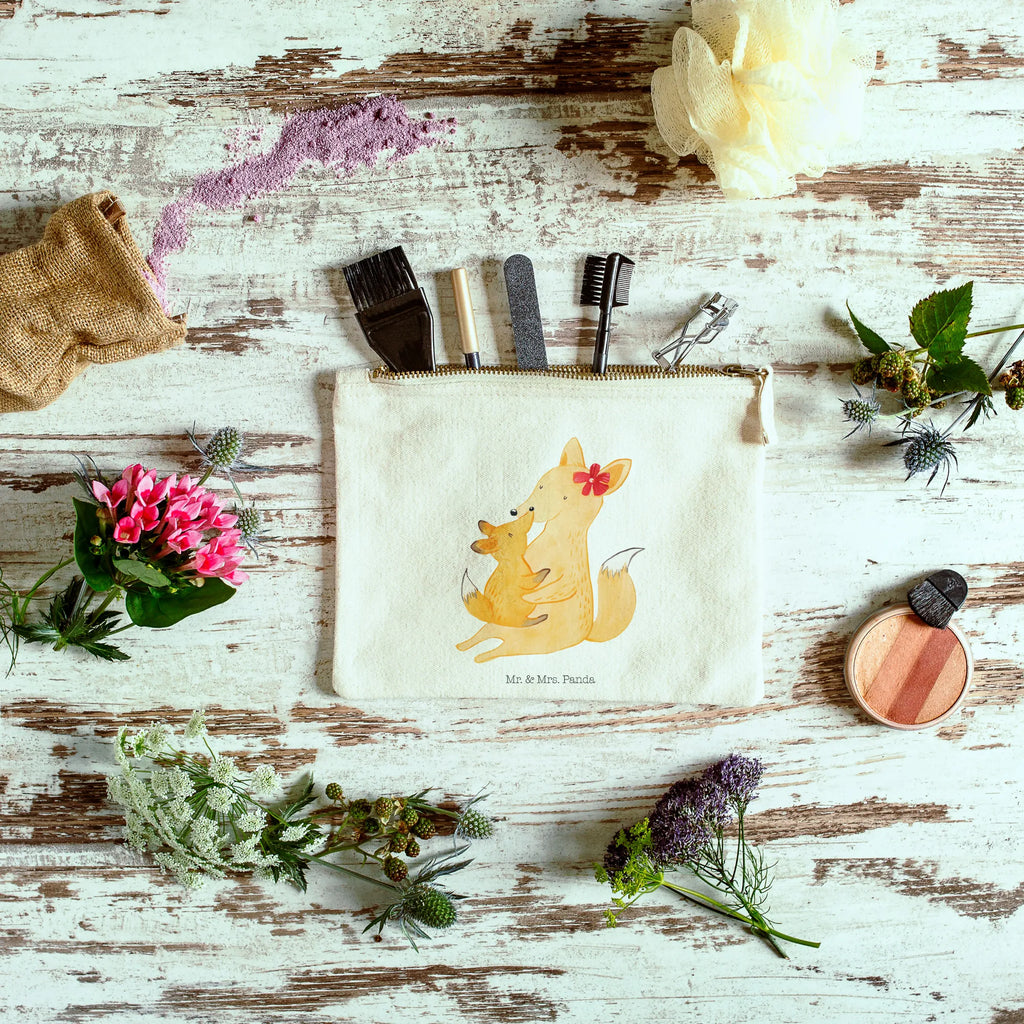 Make-up bag Fox mummy Kosmetiktasche, Kulturbeutel, Schlampermäppchen, toiletry bag, Schminkbeutel, Stiftemäppchen, utensilientasche, beauty case, beauty tasche, Kulturtasche, kosmetiktäschchen, Mäppchen, Waschbeutel, Kosmetikbeutel, Etui, pencil case, Schminktäschchen, Federmappe, Schminktasche, aufbewahrungstasche, Waschtasche, aufbewahrungsbeutel, pinsel tasche, Bruder, Papa, Opa, Schwester, Oma, Familie, Vatertag, Mama, Muttertag, Geschenk, Tochter, Lieblingstochter, Mutter, Beste Tochter