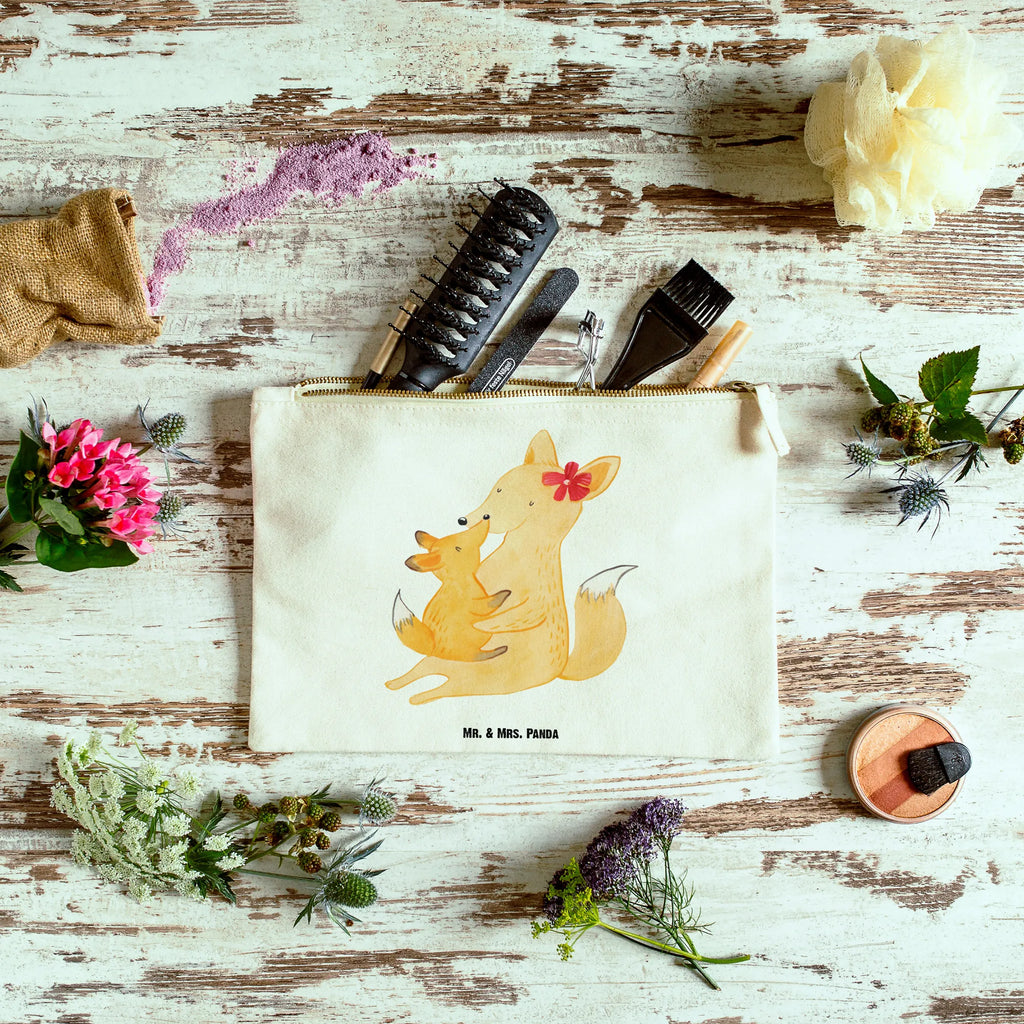 Make-up bag Fox mummy Kosmetiktasche, Kulturbeutel, Schlampermäppchen, toiletry bag, Schminkbeutel, Stiftemäppchen, utensilientasche, beauty case, beauty tasche, Kulturtasche, kosmetiktäschchen, Mäppchen, Waschbeutel, Kosmetikbeutel, Etui, pencil case, Schminktäschchen, Federmappe, Schminktasche, aufbewahrungstasche, Waschtasche, aufbewahrungsbeutel, pinsel tasche, Bruder, Papa, Opa, Schwester, Oma, Familie, Vatertag, Mama, Muttertag, Geschenk, Tochter, Lieblingstochter, Mutter, Beste Tochter