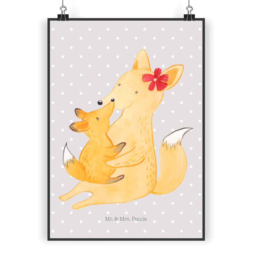 Poster Fuchs Mama & Kind Kinderposter, Küchenposter, Wanddeko Bild, Wandposter, Wanddekoration, Wanddeko, Bild, Mr. & Mrs. Panda Poster, Raumdekoration, Kunstdruck, Poster, Handgemaltes Poster, Designposter, Posterdruck, Familie, Vatertag, Muttertag, Bruder, Schwester, Mama, Papa, Oma, Opa, Tochter, Mutter, Lieblingstochter, Beste Tochter, Geschenk