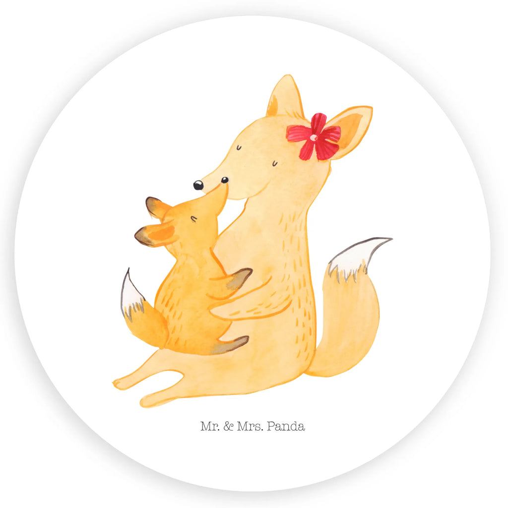 Round sticker Fox mummy Sticker, Etikett, Aufkleber, Bruder, Schwester, Familie, Opa, Oma, Papa, Mama, Vatertag, Muttertag, Mutter, Geschenk, Beste Tochter, Tochter, Lieblingstochter
