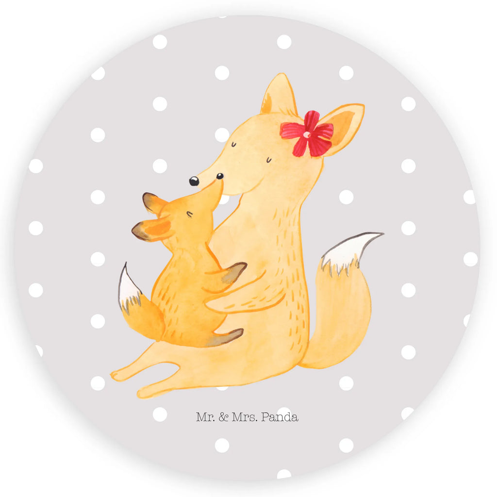 Round sticker Fox mummy Sticker, Etikett, Aufkleber, Bruder, Schwester, Familie, Opa, Oma, Papa, Mama, Vatertag, Muttertag, Mutter, Geschenk, Beste Tochter, Tochter, Lieblingstochter
