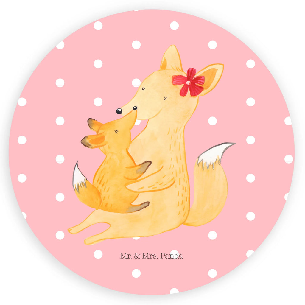 Round sticker Fox mummy Sticker, Etikett, Aufkleber, Bruder, Schwester, Familie, Opa, Oma, Papa, Mama, Vatertag, Muttertag, Mutter, Geschenk, Beste Tochter, Tochter, Lieblingstochter