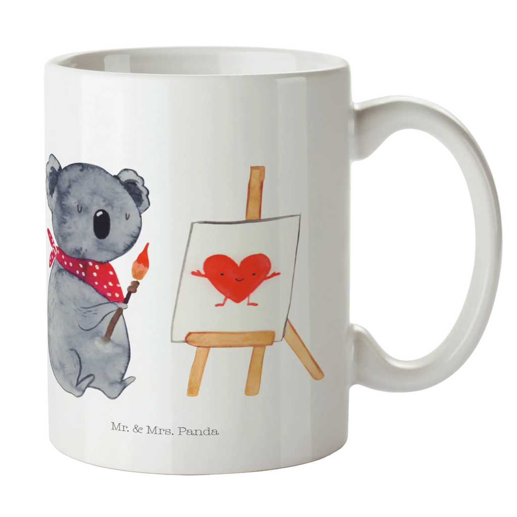 Mug Koala bear Artist Teetasse, Tasse mit Motiven, Tasse mit Zitaten, Tasse, Kaffeetasse, Bürotasse, Porzellantasse, Geschenktasse, Keramiktasse, Koala, Koalabär, Liebe, Gefühle, Liebesgeschenk, zeichnen, Künstler, Liebensbeweis