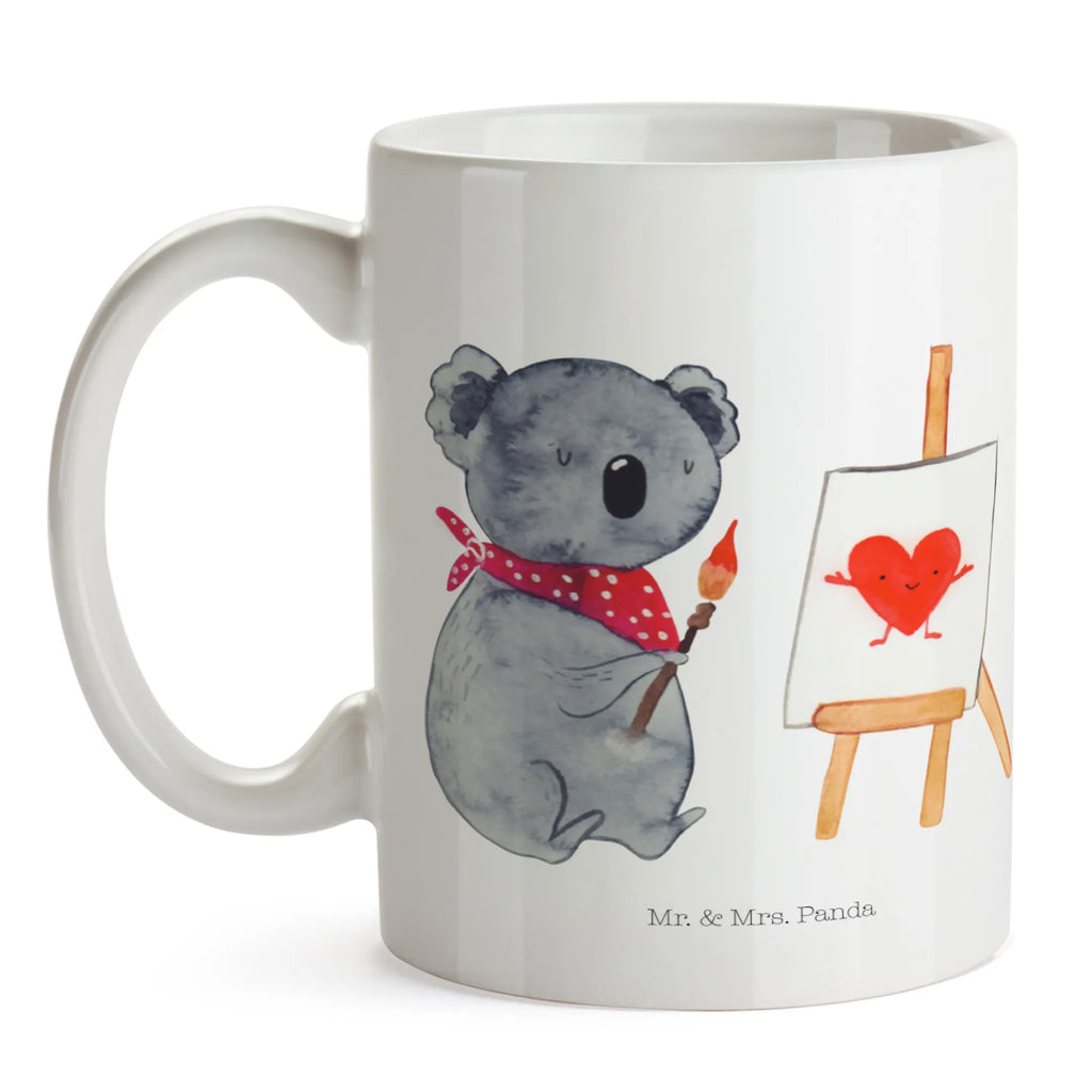 Mug Koala bear Artist Teetasse, Tasse mit Motiven, Tasse mit Zitaten, Tasse, Kaffeetasse, Bürotasse, Porzellantasse, Geschenktasse, Keramiktasse, Koala, Koalabär, Liebe, Gefühle, Liebesgeschenk, zeichnen, Künstler, Liebensbeweis