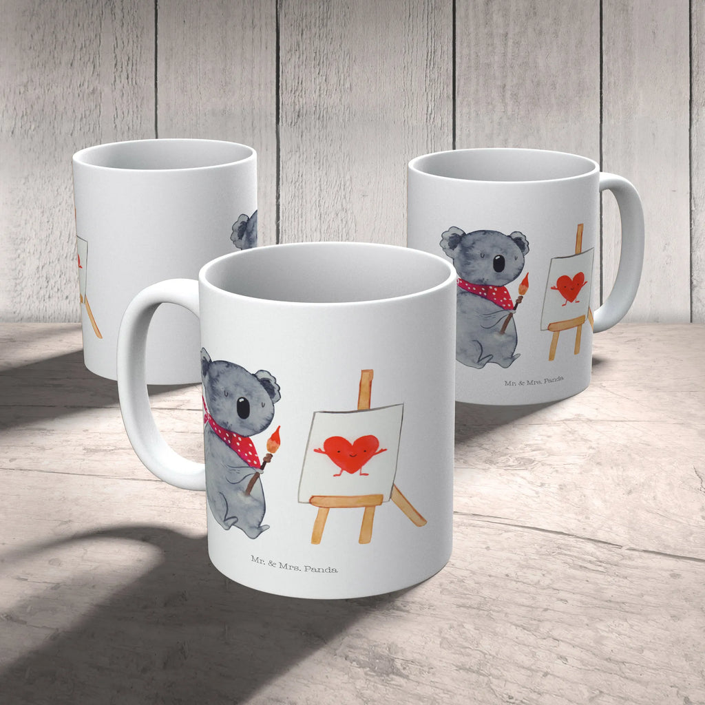 Mug Koala bear Artist Teetasse, Tasse mit Motiven, Tasse mit Zitaten, Tasse, Kaffeetasse, Bürotasse, Porzellantasse, Geschenktasse, Keramiktasse, Koala, Koalabär, Liebe, Gefühle, Liebesgeschenk, zeichnen, Künstler, Liebensbeweis
