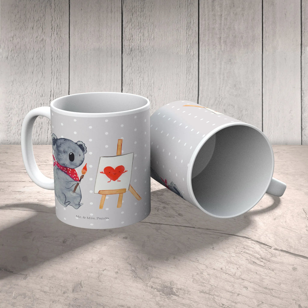 Mug Koala bear Artist Teetasse, Tasse mit Motiven, Tasse mit Zitaten, Tasse, Kaffeetasse, Bürotasse, Porzellantasse, Geschenktasse, Keramiktasse, Koala, Koalabär, Liebe, Gefühle, Liebesgeschenk, zeichnen, Künstler, Liebensbeweis