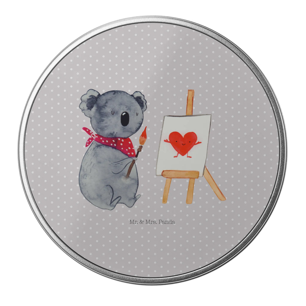 Blechdose rund Koala Künstler plätzchendosen, Geschenkdose, Keksdose, Aufbewahrungsdosen, Aufbewahrungsdose, Blechdose Rund, runde dosen, Blechdose, Runde Blechdose, gebäckdosen, geschenkdosen, Metalldose, runddosen, blechdosen, runddose, runde keksdose, runde blechdosen, metalldosen, Dose, Runde Dose, Vorratsdose, Aufbewahrungsbox, dosen, Vorratsdosen, metallboxen, plätzchendose, runde keksdosen, gebäckdose, keksdosen, Metallbox, Metalldose Rund, Koala, Koalabär, Liebensbeweis, Liebe, Künstler, Zeichnen, Liebesgeschenk, Gefühle