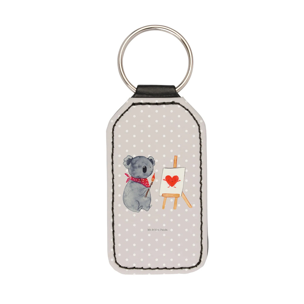 Rectangular key ring Koala bear Artist keychain, pendant, key ring, bag pendant, lucky charm, Koala, drawing, love, proof of love, artist, love gift, feelings