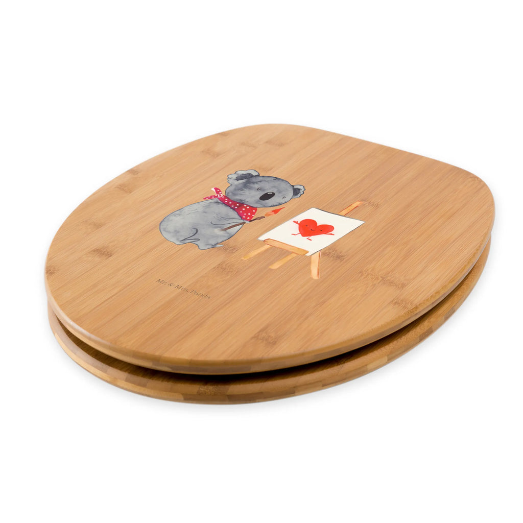 Motiv WC Sitz Koala Künstler Toilettendeckel, Klodeckel, WC-Sitz, Klobrille, Toilette, Koala, Koalabär, Gefühle, Liebensbeweis, Liebesgeschenk, zeichnen, Liebe, Künstler