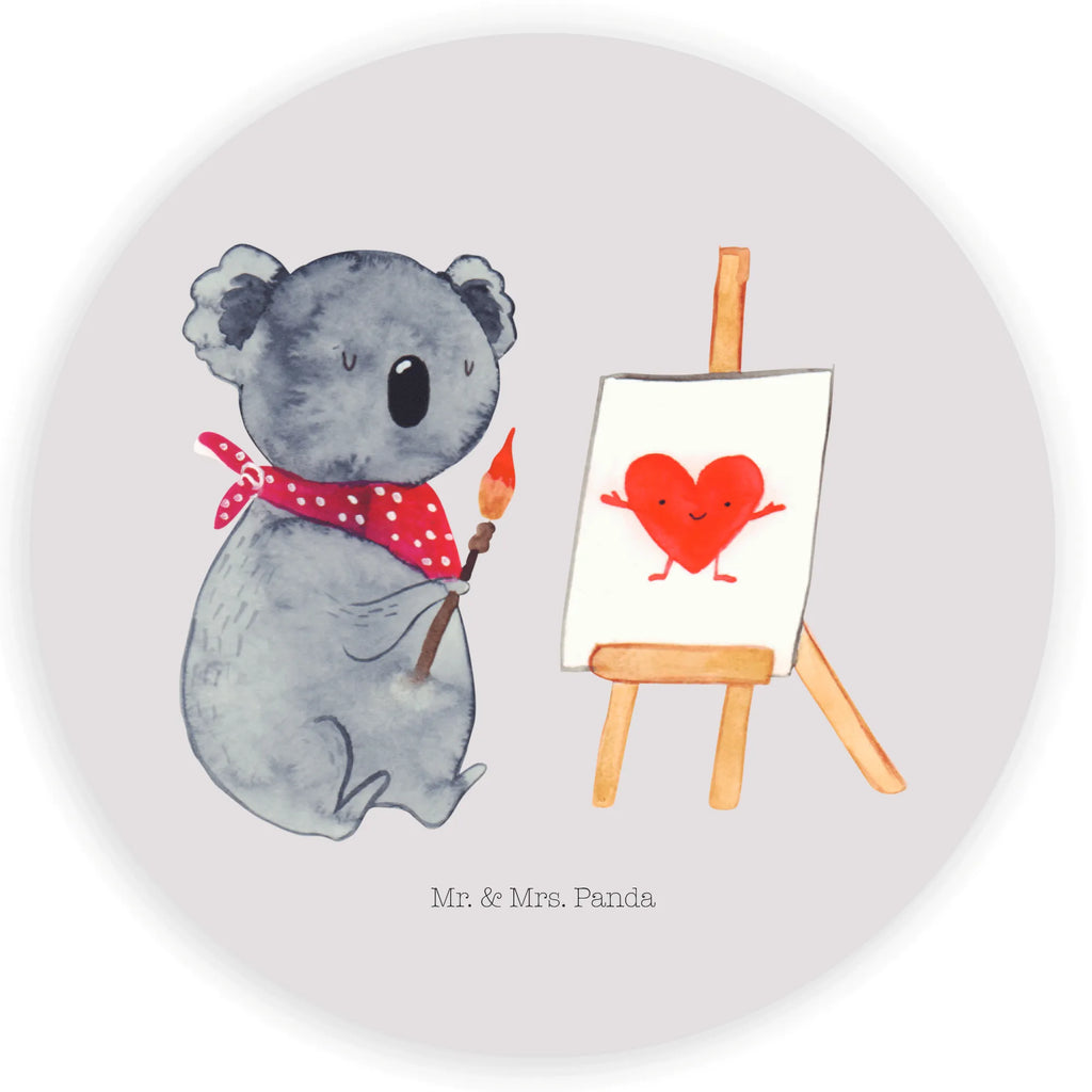 Round sticker Koala bear Artist label, Sticker, round, sticker, children, Koala, love gift, drawing, artist, proof of love, love, feelings