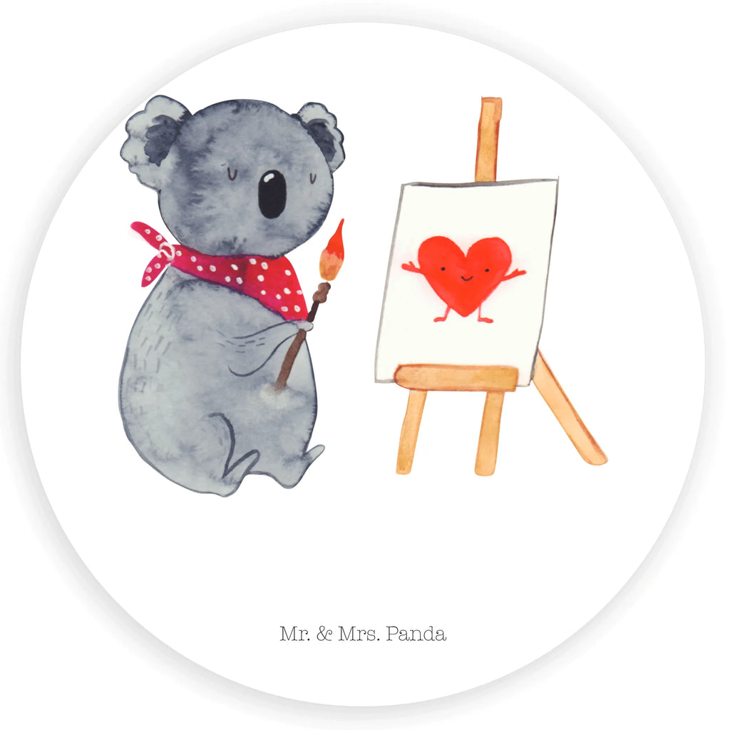 Round sticker Koala bear Artist label, Sticker, round, sticker, children, Koala, love gift, drawing, artist, proof of love, love, feelings