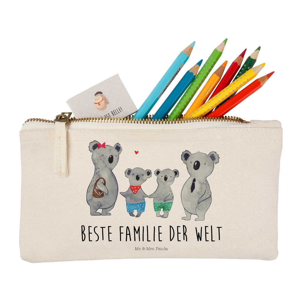 Make-up bag Koala family with two kids Schlampermäppchen, Kosmetiktasche, Waschtasche, aufbewahrungsbeutel, Schminkbeutel, Federmappe, Kulturbeutel, Schminktäschchen, Schminktasche, Kulturtasche, beauty tasche, utensilientasche, pinsel tasche, aufbewahrungstasche, Waschbeutel, Kosmetikbeutel, toiletry bag, Stiftemäppchen, pencil case, kosmetiktäschchen, Etui, Mäppchen, beauty case, Bruder, Papa, Opa, Schwester, Oma, Familie, Vatertag, Mama, Muttertag, Beste Familie, Familienleben, Familienzeit, Koala, Koalabär, Lieblingsfamilie, Koalafamilie