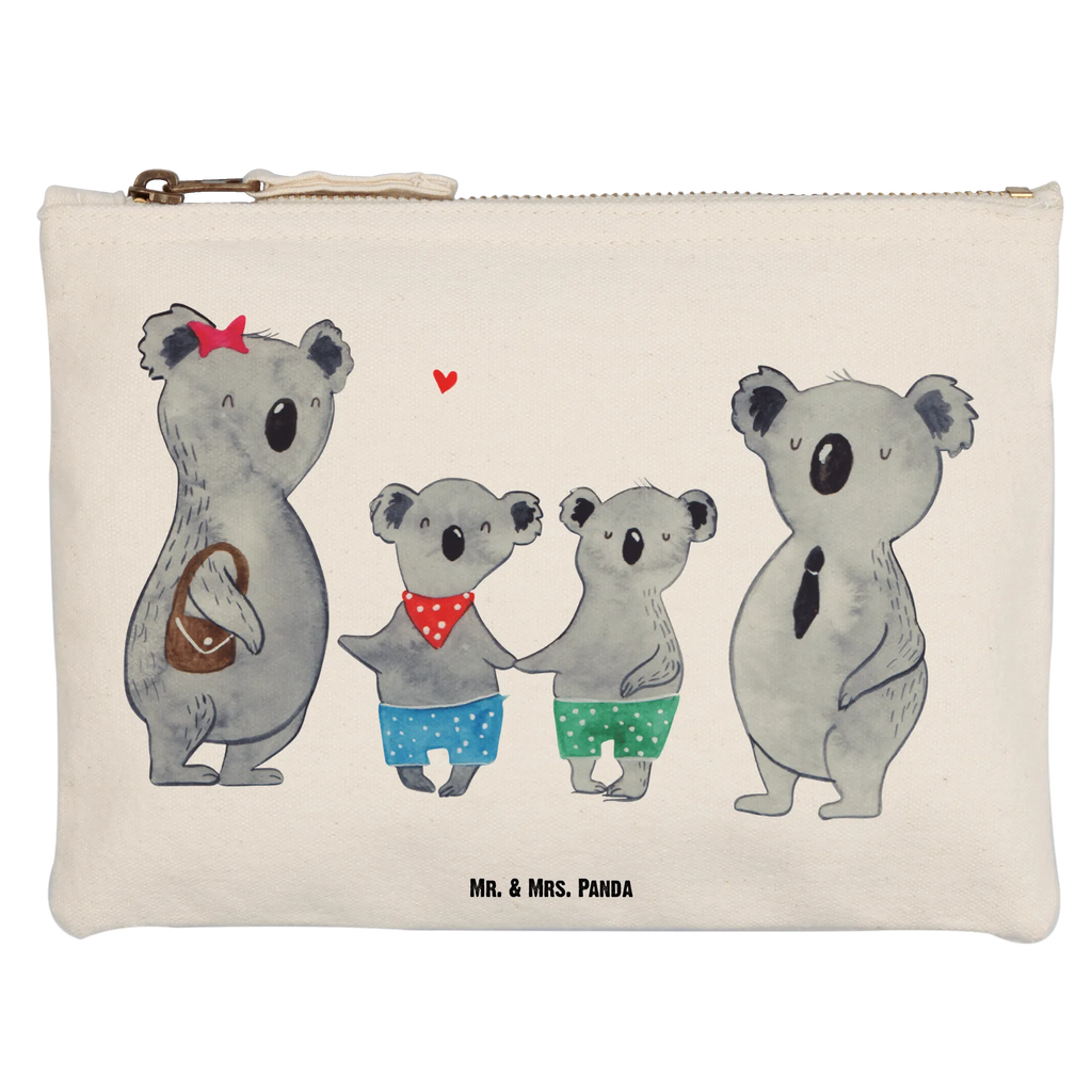 Make-up bag Koala family with two kids Schlampermäppchen, Kosmetiktasche, Waschtasche, aufbewahrungsbeutel, Schminkbeutel, Federmappe, Kulturbeutel, Schminktäschchen, Schminktasche, Kulturtasche, beauty tasche, utensilientasche, pinsel tasche, aufbewahrungstasche, Waschbeutel, Kosmetikbeutel, toiletry bag, Stiftemäppchen, pencil case, kosmetiktäschchen, Etui, Mäppchen, beauty case, Bruder, Papa, Opa, Schwester, Oma, Familie, Vatertag, Mama, Muttertag, Beste Familie, Familienleben, Familienzeit, Koala, Koalabär, Lieblingsfamilie, Koalafamilie