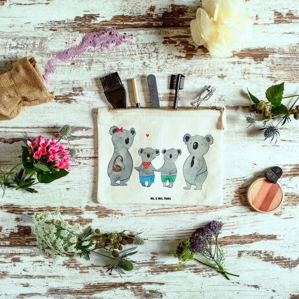 Make-up bag Koala family with two kids Schlampermäppchen, Kosmetiktasche, Waschtasche, aufbewahrungsbeutel, Schminkbeutel, Federmappe, Kulturbeutel, Schminktäschchen, Schminktasche, Kulturtasche, beauty tasche, utensilientasche, pinsel tasche, aufbewahrungstasche, Waschbeutel, Kosmetikbeutel, toiletry bag, Stiftemäppchen, pencil case, kosmetiktäschchen, Etui, Mäppchen, beauty case, Bruder, Papa, Opa, Schwester, Oma, Familie, Vatertag, Mama, Muttertag, Beste Familie, Familienleben, Familienzeit, Koala, Koalabär, Lieblingsfamilie, Koalafamilie