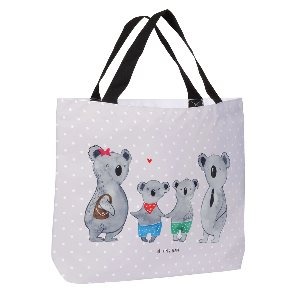 Shopper Koala Familie zwei Alltagstasche, Freizeittasche, Tragebeutel, Tasche, Shopper, Einkaufstasche, Beutel, Schulbeutel, Strandtasche, Schultasche, Einkaufsbeutel, Familie, Vatertag, Muttertag, Bruder, Schwester, Mama, Papa, Oma, Opa, Koalabär, Familienleben, Lieblingsfamilie, Koala, Koalafamilie, Familienzeit, beste Familie