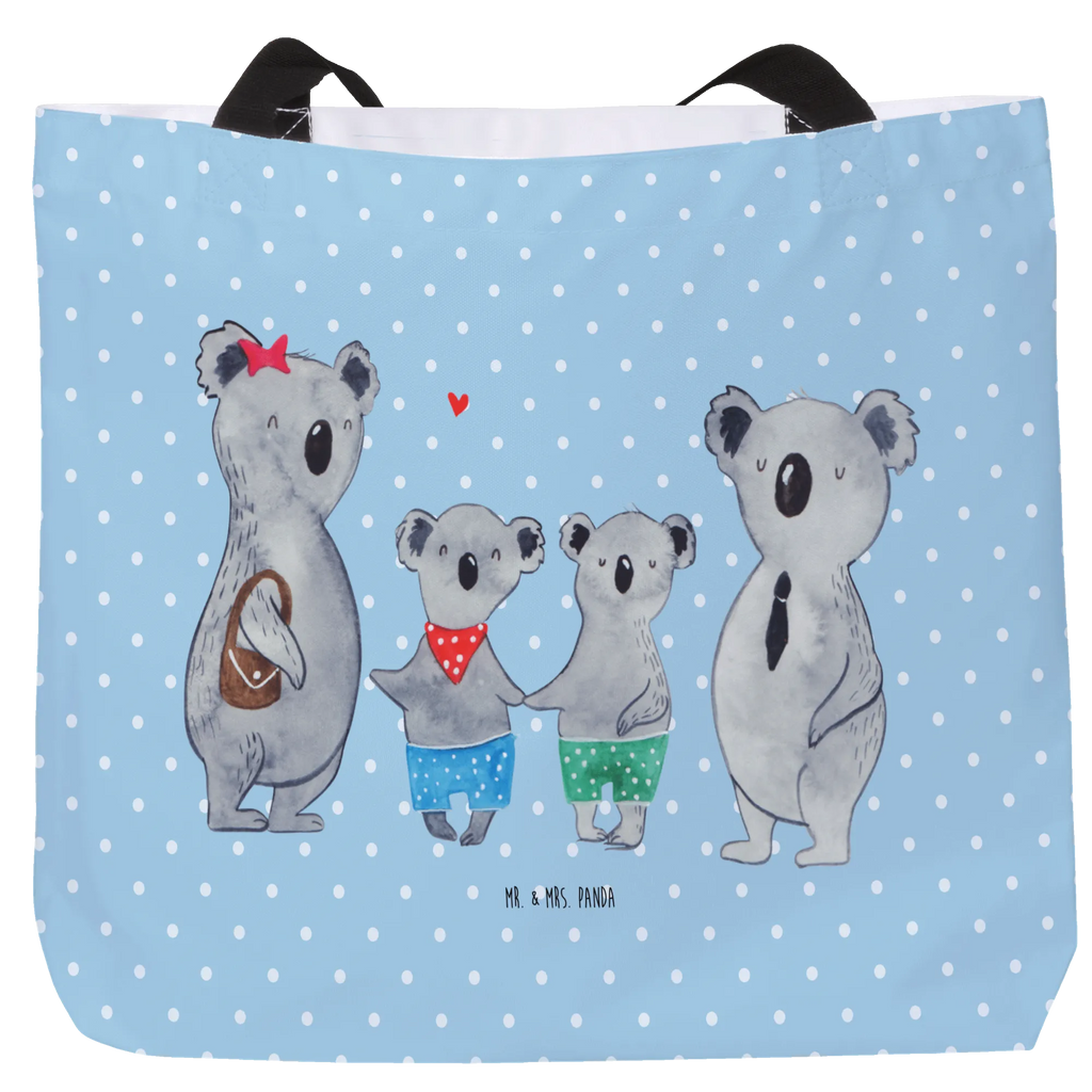 Shopper Koala Familie zwei Alltagstasche, Freizeittasche, Tragebeutel, Tasche, Shopper, Einkaufstasche, Beutel, Schulbeutel, Strandtasche, Schultasche, Einkaufsbeutel, Familie, Vatertag, Muttertag, Bruder, Schwester, Mama, Papa, Oma, Opa, Koalabär, Familienleben, Lieblingsfamilie, Koala, Koalafamilie, Familienzeit, beste Familie