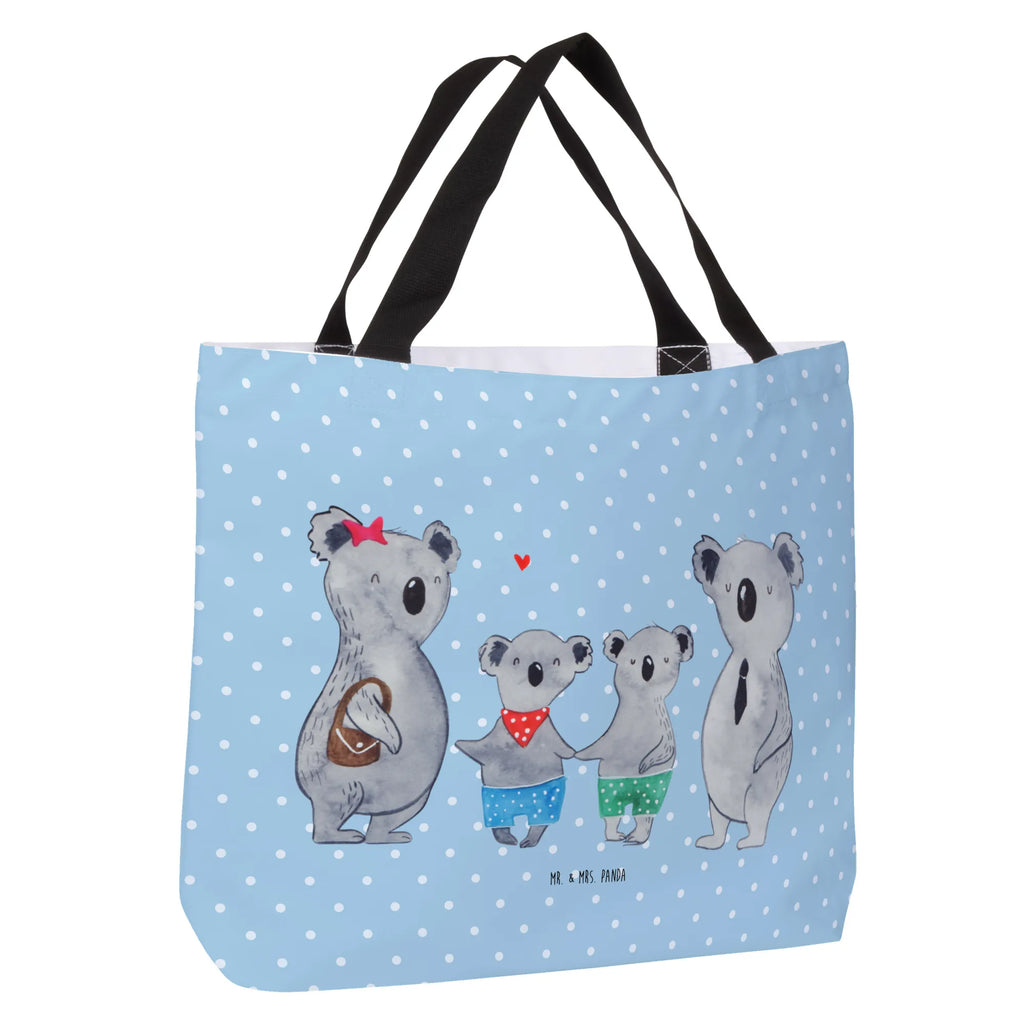 Shopper Koala Familie zwei Alltagstasche, Freizeittasche, Tragebeutel, Tasche, Shopper, Einkaufstasche, Beutel, Schulbeutel, Strandtasche, Schultasche, Einkaufsbeutel, Familie, Vatertag, Muttertag, Bruder, Schwester, Mama, Papa, Oma, Opa, Koalabär, Familienleben, Lieblingsfamilie, Koala, Koalafamilie, Familienzeit, beste Familie