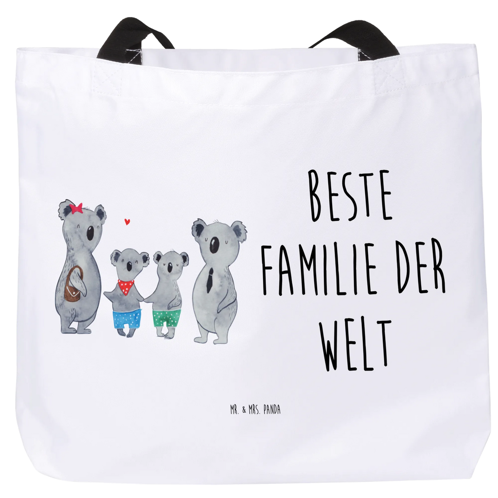 Shopper Koala Familie zwei Alltagstasche, Freizeittasche, Tragebeutel, Tasche, Shopper, Einkaufstasche, Beutel, Schulbeutel, Strandtasche, Schultasche, Einkaufsbeutel, Familie, Vatertag, Muttertag, Bruder, Schwester, Mama, Papa, Oma, Opa, Koalabär, Familienleben, Lieblingsfamilie, Koala, Koalafamilie, Familienzeit, beste Familie