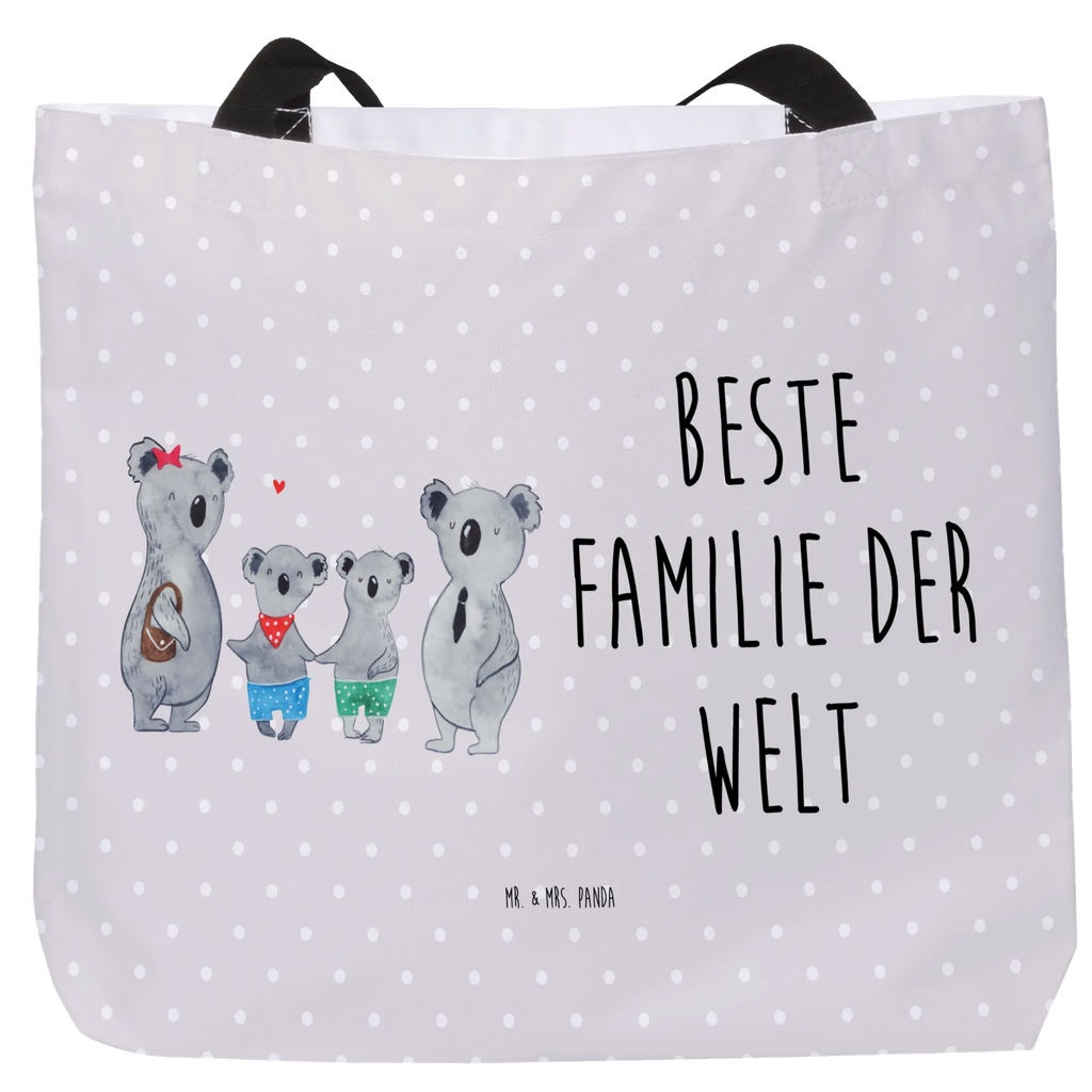 Shopper Koala Familie zwei Alltagstasche, Freizeittasche, Tragebeutel, Tasche, Shopper, Einkaufstasche, Beutel, Schulbeutel, Strandtasche, Schultasche, Einkaufsbeutel, Familie, Vatertag, Muttertag, Bruder, Schwester, Mama, Papa, Oma, Opa, Koalabär, Familienleben, Lieblingsfamilie, Koala, Koalafamilie, Familienzeit, beste Familie