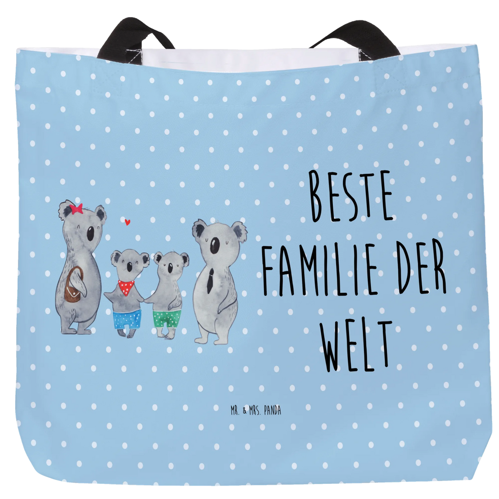 Shopper Koala Familie zwei Alltagstasche, Freizeittasche, Tragebeutel, Tasche, Shopper, Einkaufstasche, Beutel, Schulbeutel, Strandtasche, Schultasche, Einkaufsbeutel, Familie, Vatertag, Muttertag, Bruder, Schwester, Mama, Papa, Oma, Opa, Koalabär, Familienleben, Lieblingsfamilie, Koala, Koalafamilie, Familienzeit, beste Familie