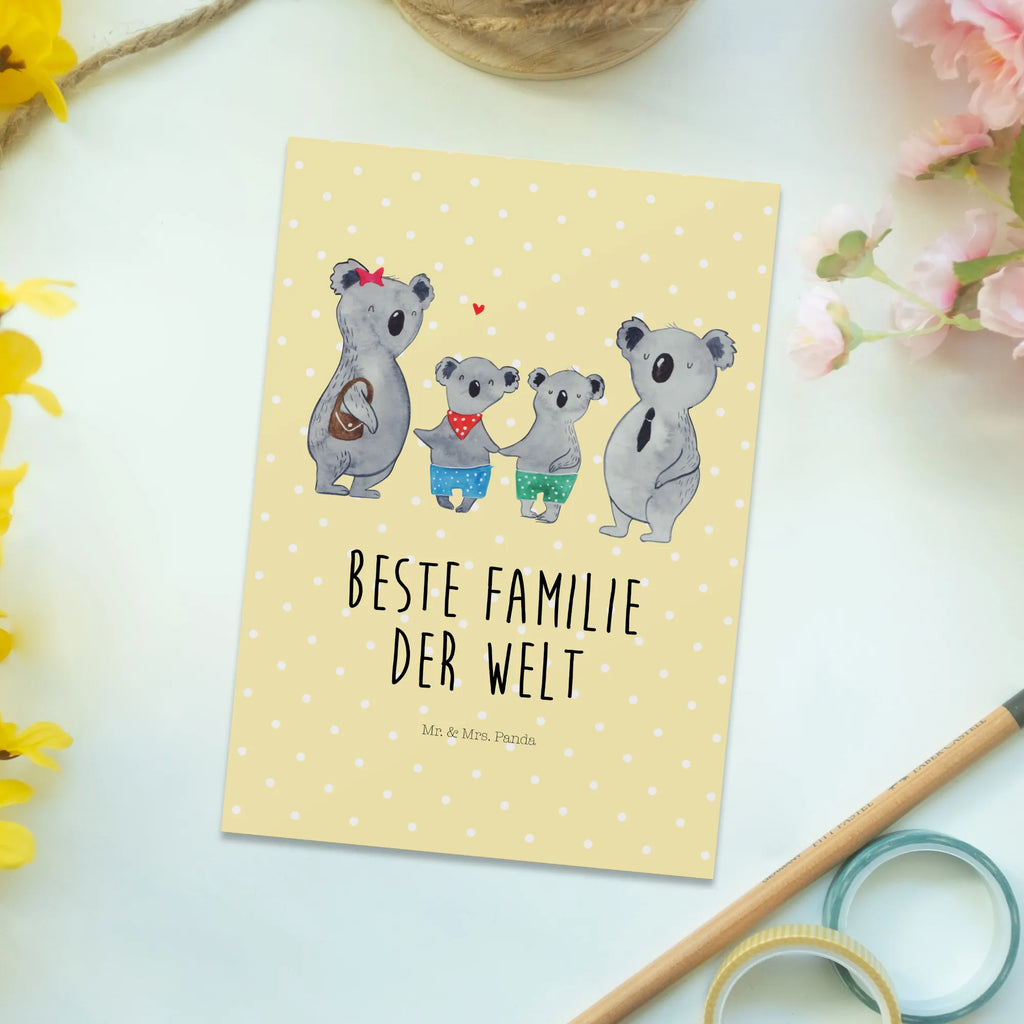 Postcard Koala family with two kids Ansichtskarten, Karte, Einladungskarten Geburtstag, Einladung, Einladung Geburtstag, Dankeskarte, Geburtstagskarte, Postkarte, Geschenkkarte, Einladungskarte, Ansichtskarte, Grußkarte, Familie, Vatertag, Muttertag, Bruder, Schwester, Mama, Papa, Oma, Opa, Koalafamilie, Koala, Familienleben, Lieblingsfamilie, Familienzeit, beste Familie, Koalabär
