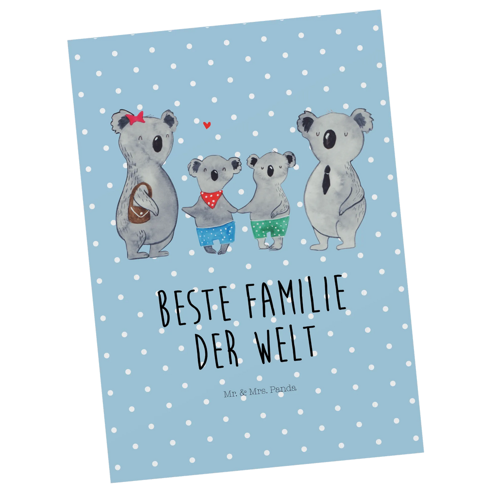 Postcard Koala family with two kids Ansichtskarten, Karte, Einladungskarten Geburtstag, Einladung, Einladung Geburtstag, Dankeskarte, Geburtstagskarte, Postkarte, Geschenkkarte, Einladungskarte, Ansichtskarte, Grußkarte, Familie, Vatertag, Muttertag, Bruder, Schwester, Mama, Papa, Oma, Opa, Koalafamilie, Koala, Familienleben, Lieblingsfamilie, Familienzeit, beste Familie, Koalabär