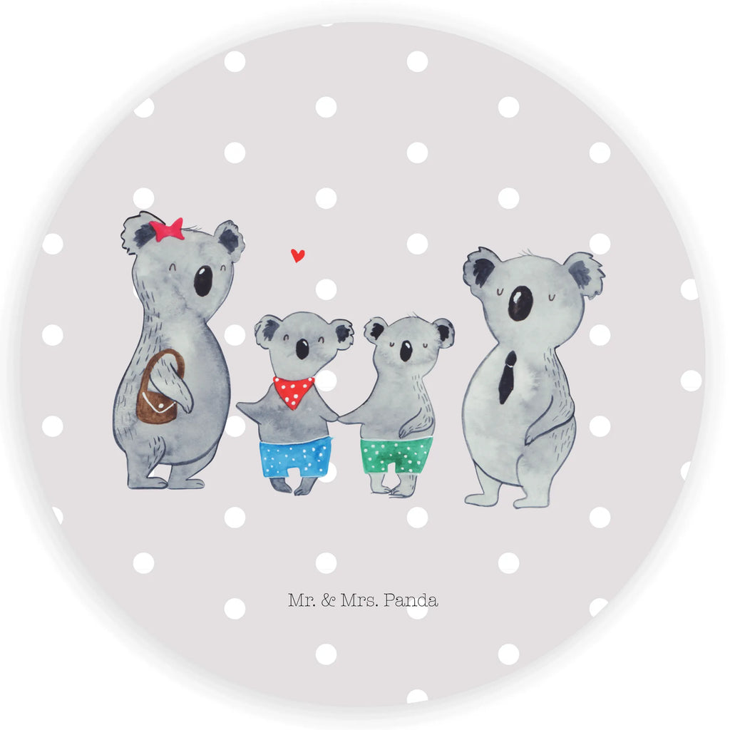 Round sticker Koala family with two kids Etikett, Sticker, Aufkleber, Bruder, Schwester, Familie, Opa, Oma, Papa, Mama, Vatertag, Muttertag, Familienzeit, Koalabär, Beste Familie, Koala, Lieblingsfamilie, Koalafamilie, Familienleben