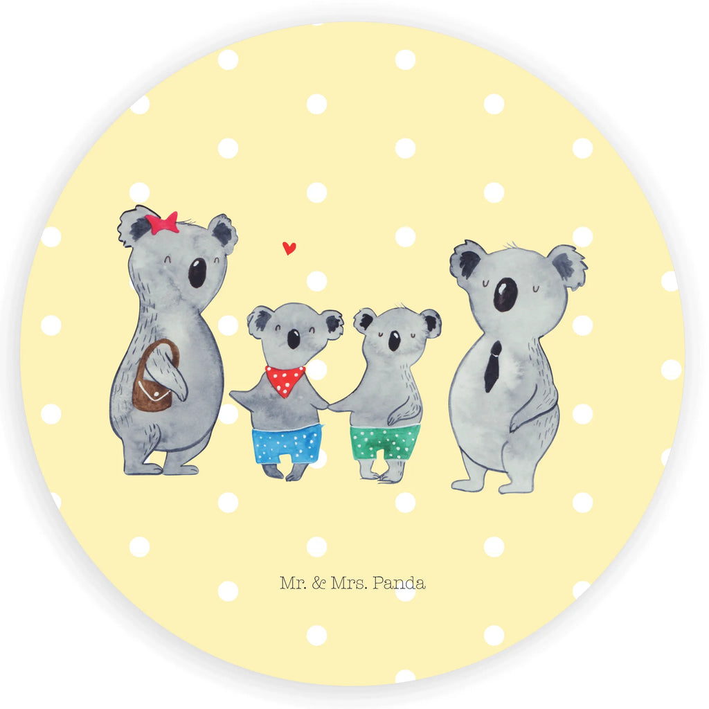 Round sticker Koala family with two kids Etikett, Sticker, Aufkleber, Bruder, Schwester, Familie, Opa, Oma, Papa, Mama, Vatertag, Muttertag, Familienzeit, Koalabär, Beste Familie, Koala, Lieblingsfamilie, Koalafamilie, Familienleben