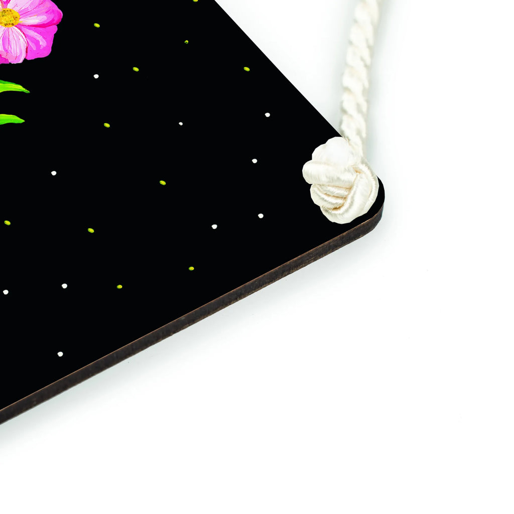 Decorative sign Magic World Nature, joy of life, love, magic, Magic moments, night, saying beautiful, motivation, wisdom, flowers, saying positive, black