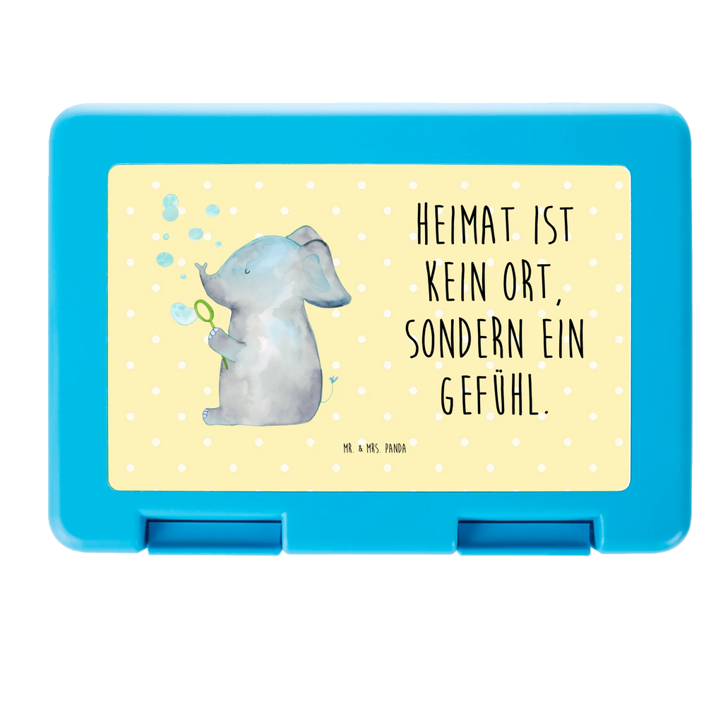 Pudełko na kanapki słoń bańki mydlane Brotbox, Snackbox, Lunch box, Butterbrotdose, Brotzeitbox, Tiermotive, Gute Laune, lustige Sprüche, Tiere, Elefant, Elefanten, Dickhäuter, Rüsseltier, Seifenblasen, Liebe, Heimat, Gefühl. Daheim, Liebesbeweis, Liebesspruch