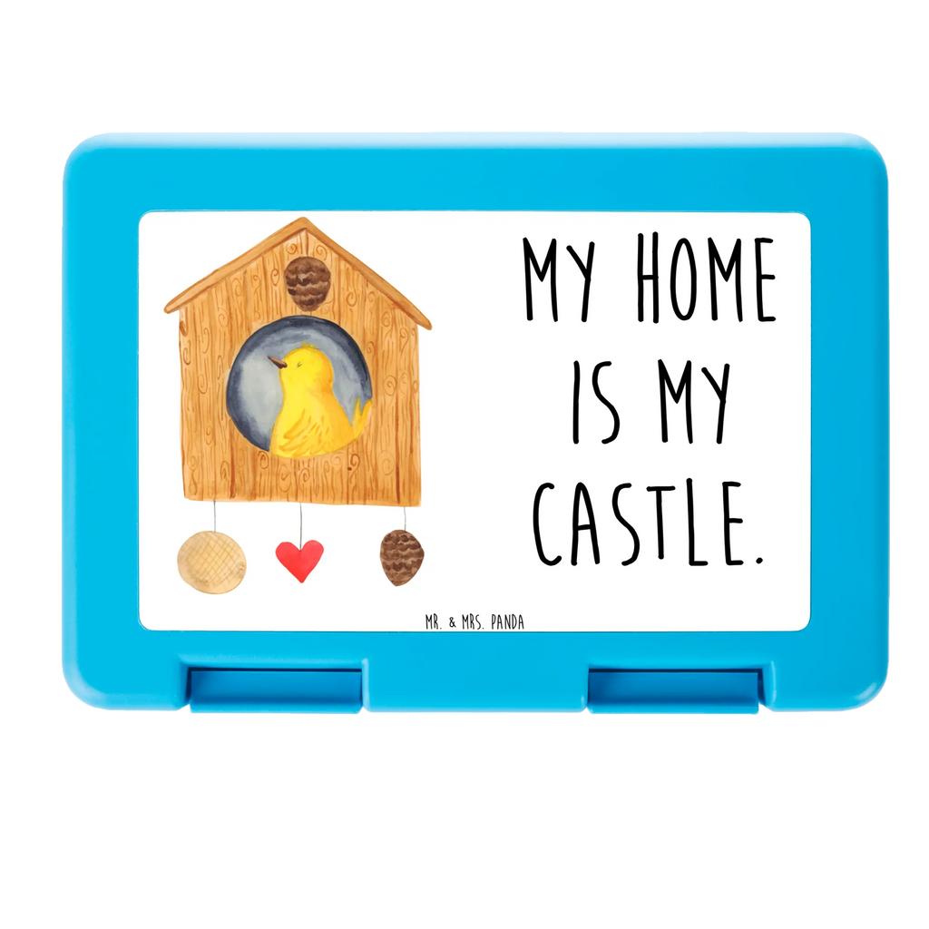 Pudełko na kanapki ptak Dom Brotbox, Snackbox, Lunch box, Butterbrotdose, Brotzeitbox, Tiermotive, Gute Laune, lustige Sprüche, Tiere, Vogel, Vögel, Vogelhaus, Vogelhäuschen, Home sweet home, Zuhause, Nest, Eigenheim, Familie, Wohnung, Haus, unser Haus, Lieblingsort, Castle