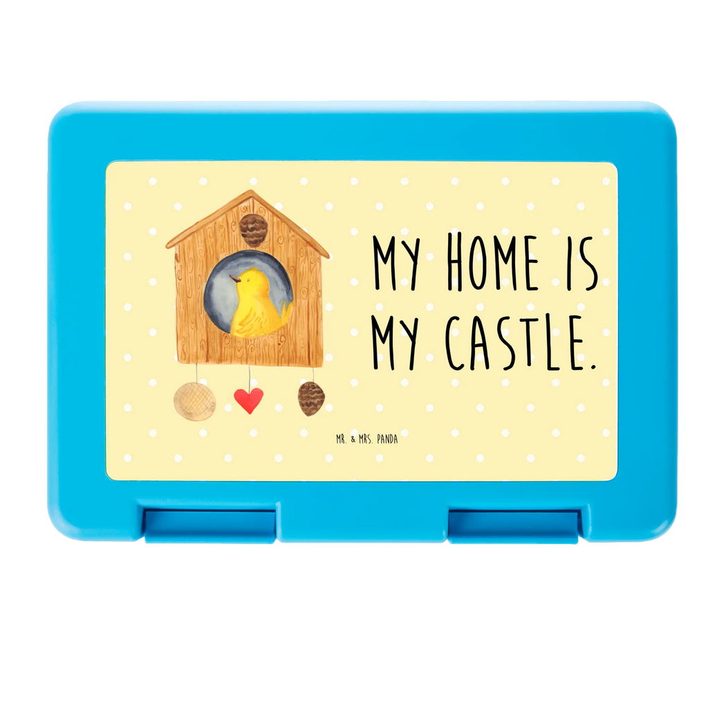 Pudełko na kanapki ptak Dom Brotbox, Snackbox, Lunch box, Butterbrotdose, Brotzeitbox, Tiermotive, Gute Laune, lustige Sprüche, Tiere, Vogel, Vögel, Vogelhaus, Vogelhäuschen, Home sweet home, Zuhause, Nest, Eigenheim, Familie, Wohnung, Haus, unser Haus, Lieblingsort, Castle