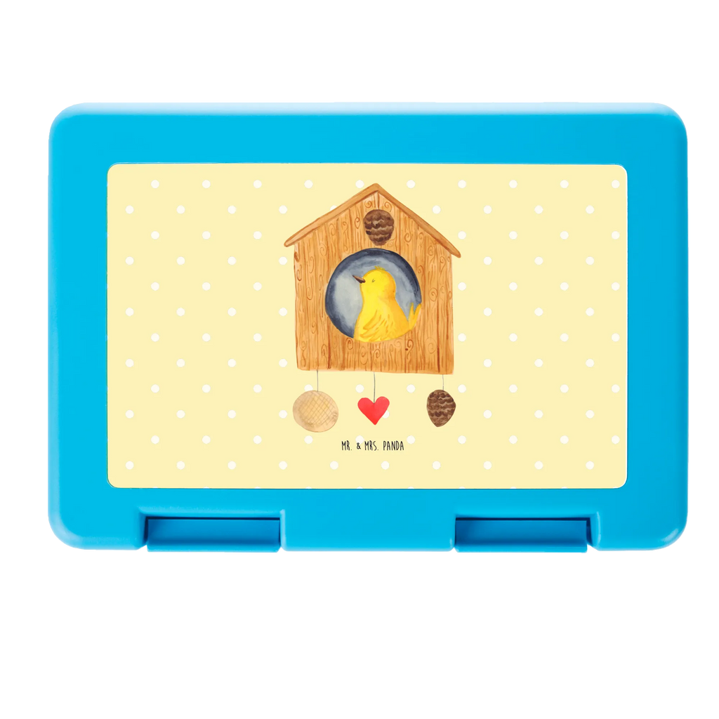 Pudełko na kanapki ptak Dom Brotbox, Snackbox, Lunch box, Butterbrotdose, Brotzeitbox, Tiermotive, Gute Laune, lustige Sprüche, Tiere, Vogel, Vögel, Vogelhaus, Vogelhäuschen, Home sweet home, Zuhause, Nest, Eigenheim, Familie, Wohnung, Haus, unser Haus, Lieblingsort, Castle