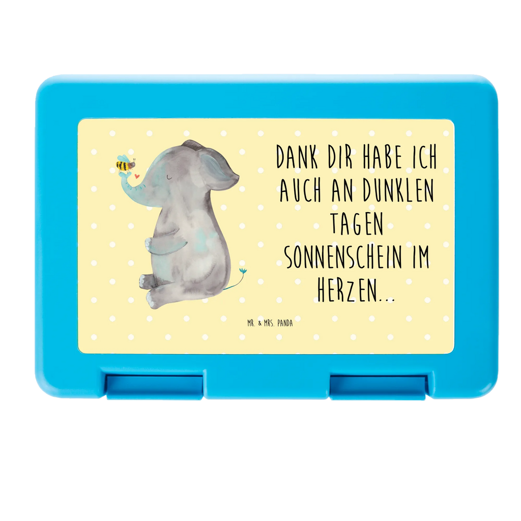 Lunch box elephant bee bread box, lunch box, snack box, sandwich box, BPA-free, small animals, cute, funny, cute animal motives, hand drawn, small world, funny sayings, good mood, happy, gifts, gift ideas, special gifts, animal lover, card, elephant, love, bee, wedding gift, love gift, anniversary, proof of love, marriage proposal, love saying