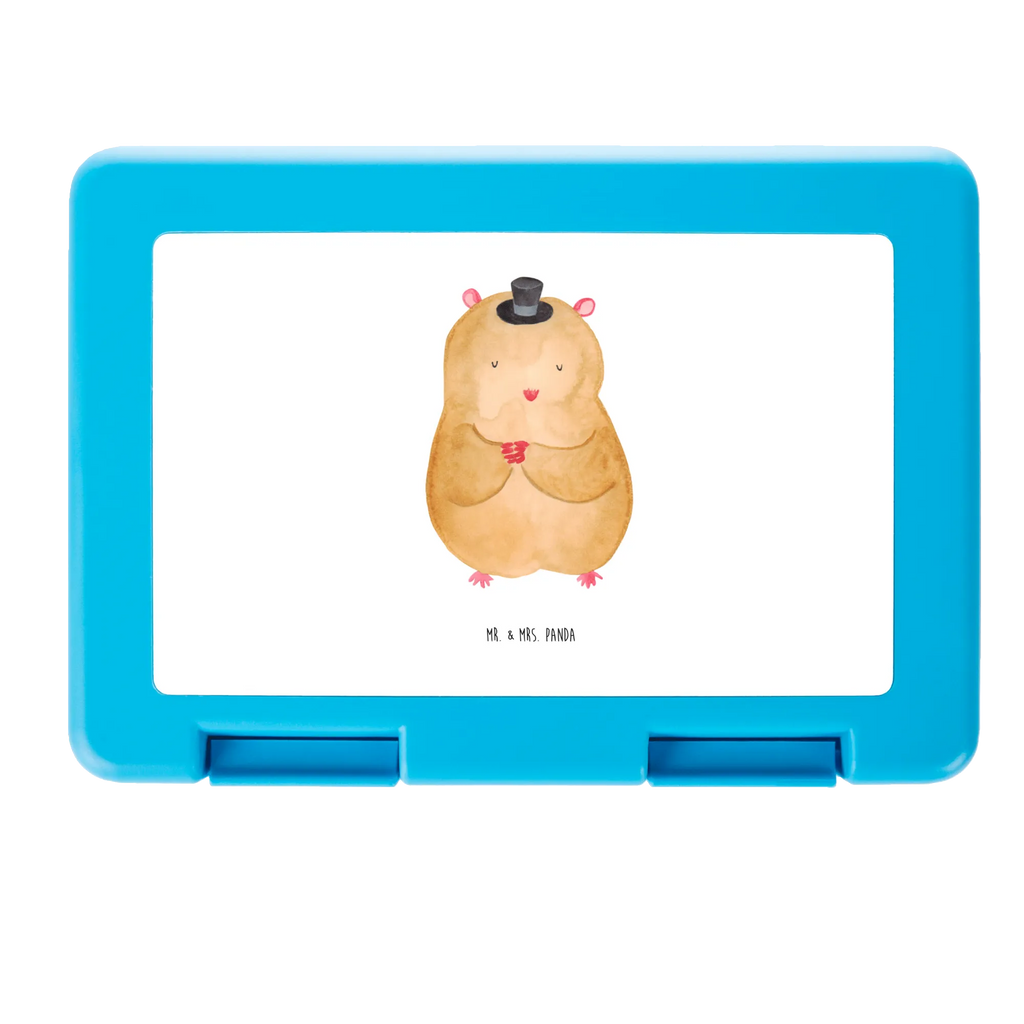 Lunch box hamster cap lunch box, BPA-free, sandwich box, bread box, snack box, small animals, cute, funny, cute animal motives, hand drawn, small world, funny sayings, good mood, happy, gifts, gift ideas, special gifts, animal lover, card, dwarf hamster, magician, top hat, hat, wizard, Houdini, Hamster