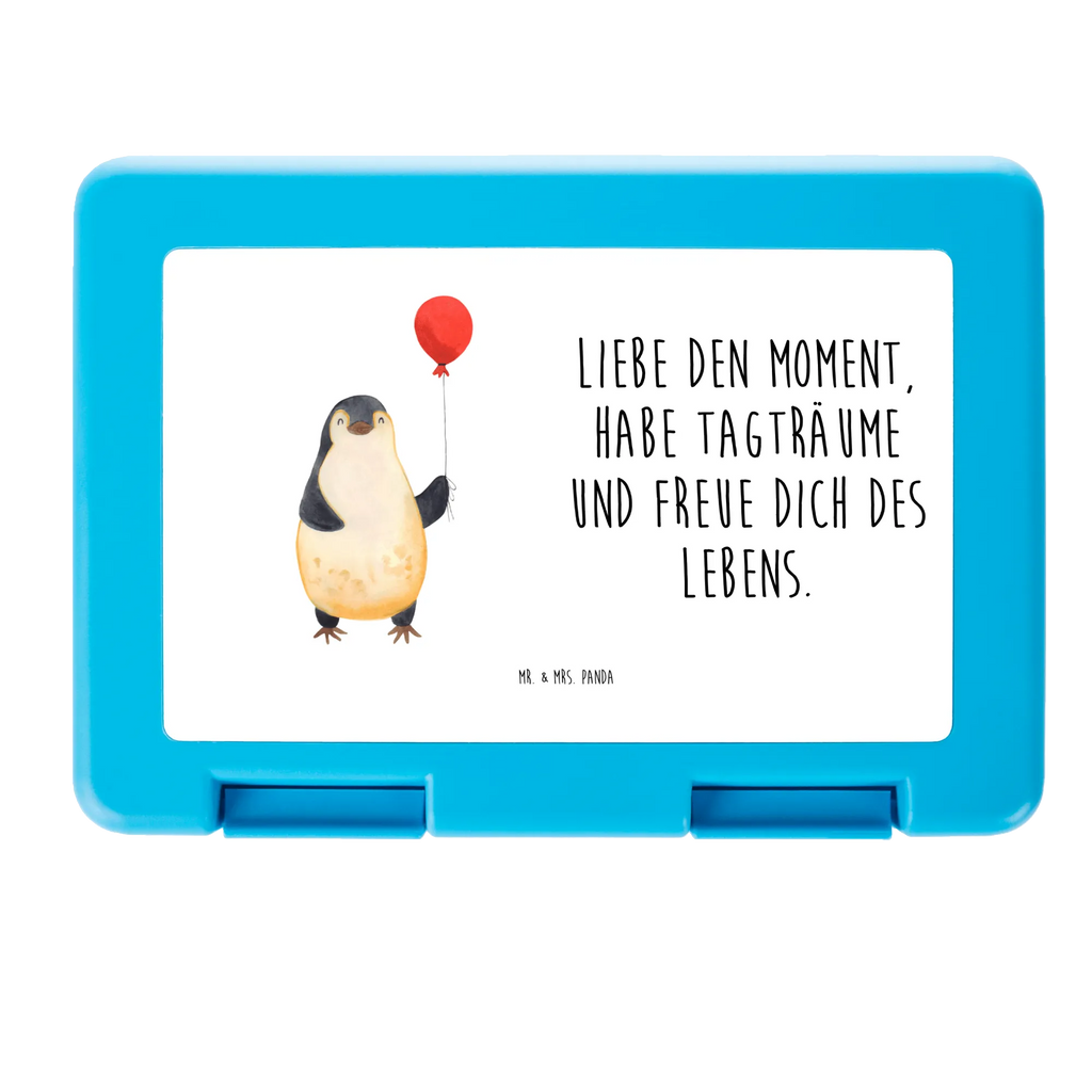 Lunch box Penguin balloon Brotbox, Snackbox, Lunch box, Butterbrotdose, Brotzeitbox, Pinguin, Pinguine, Luftballon, Tagträume, Lebenslust, Geschenk Freundin, Geschenkidee, beste Freundin, Motivation, Neustart, neues Leben, Liebe, Glück