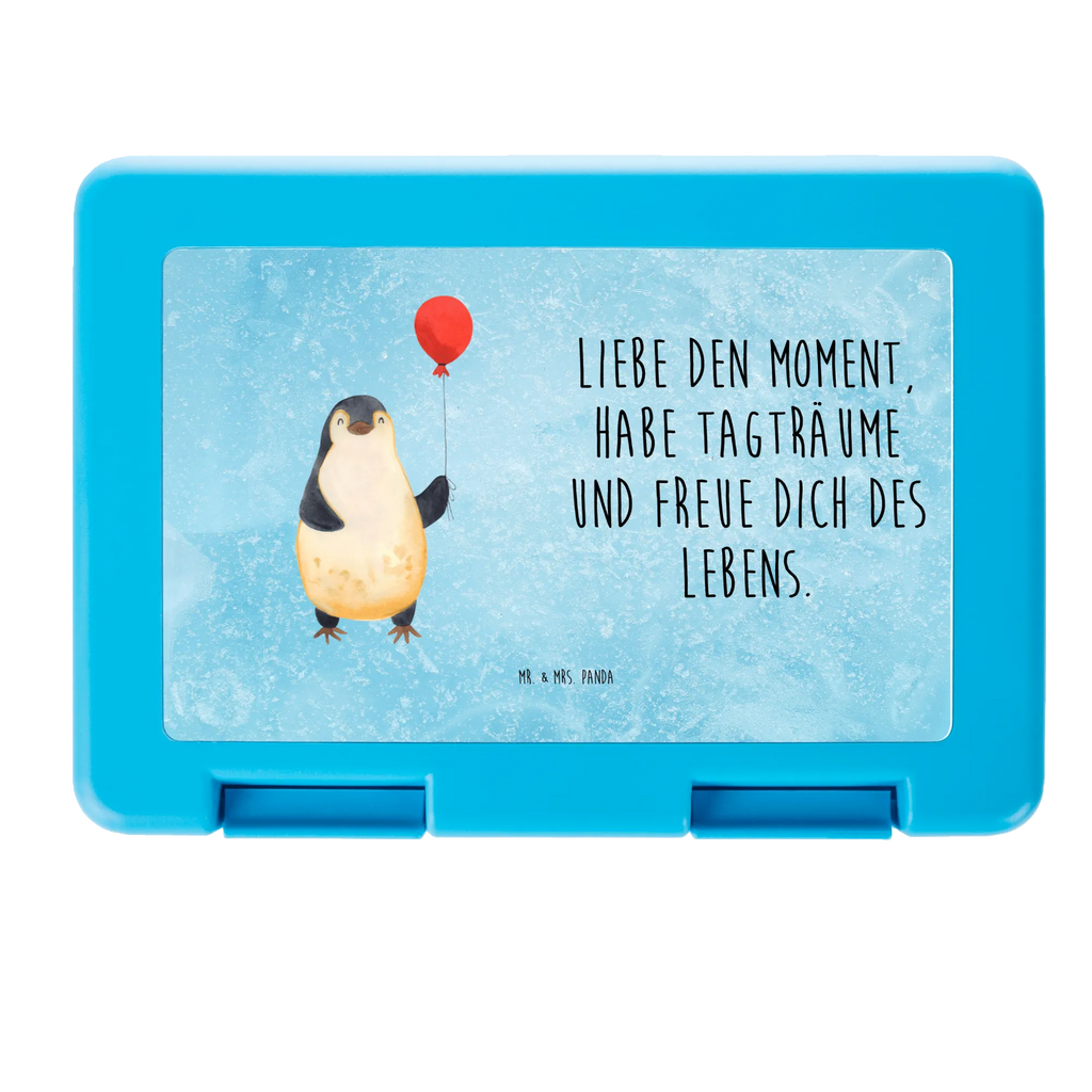 Lunch box Penguin balloon Brotbox, Snackbox, Lunch box, Butterbrotdose, Brotzeitbox, Pinguin, Pinguine, Luftballon, Tagträume, Lebenslust, Geschenk Freundin, Geschenkidee, beste Freundin, Motivation, Neustart, neues Leben, Liebe, Glück