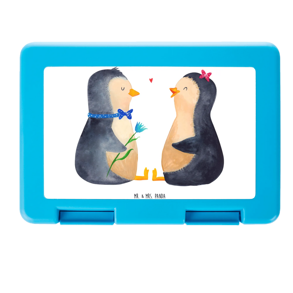 Pudełko na kanapki Pingwin para Brotbox, Snackbox, Lunch box, Butterbrotdose, Brotzeitbox, Pinguin, Pinguine, Liebe, Liebespaar, Liebesbeweis, Liebesgeschenk, Verlobung, Jahrestag, Hochzeitstag, Hochzeit, Hochzeitsgeschenk, große Liebe, Traumpaar