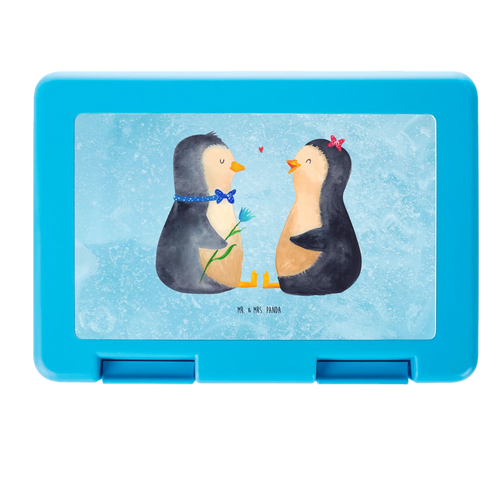 Pudełko na kanapki Pingwin para Brotbox, Snackbox, Lunch box, Butterbrotdose, Brotzeitbox, Pinguin, Pinguine, Liebe, Liebespaar, Liebesbeweis, Liebesgeschenk, Verlobung, Jahrestag, Hochzeitstag, Hochzeit, Hochzeitsgeschenk, große Liebe, Traumpaar