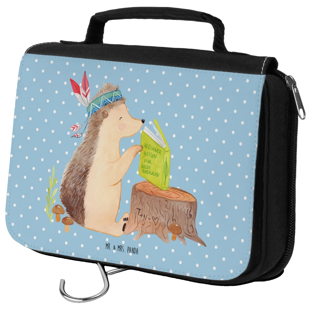Wash bag Hedgehog feather headdress Reisebeutel, Waschbeutel, Necessaire, hygienebeutel, Kulturbeutel Waschbar, hygienetasche, badtasche, Schminkbeutel, beautycase, Schminktasche, Waschtasche, Kulturtasche, Kosmetiktasche, Toilettentasche, Kulturbeutel, Tiere, Waldtiere, Igel, Abenteuer, Indianer, Camping, Lagerfeuer