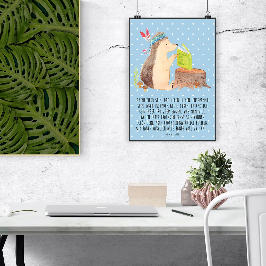 Poster Igel Indianer grafikposter, Posterdruck, Bild, kunstposter, Bild für Wand, Plakat, Mr. & Mrs. Panda Poster, Kunstdruck, drucke, Wandschmuck, Wanddeko Bild, wanddruck, Designposter, Wandposter, kunstdruck poster, Deko Bild, kunst für die wand, wandkunst, Poster, Wanddekoration, wanddeko, Wandbild, Waldtiere, Tiere, Camping, Abenteuer, Indianer, Igel, Lagerfeuer