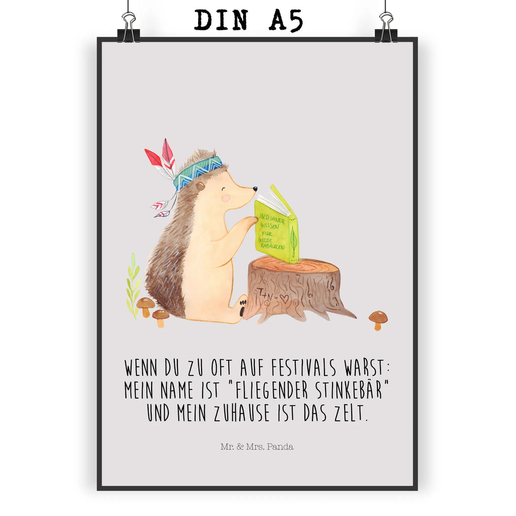 Poster Igel Indianer grafikposter, Posterdruck, Bild, kunstposter, Bild für Wand, Plakat, Mr. & Mrs. Panda Poster, Kunstdruck, drucke, Wandschmuck, Wanddeko Bild, wanddruck, Designposter, Wandposter, kunstdruck poster, Deko Bild, kunst für die wand, wandkunst, Poster, Wanddekoration, wanddeko, Wandbild, Waldtiere, Tiere, Camping, Abenteuer, Indianer, Igel, Lagerfeuer