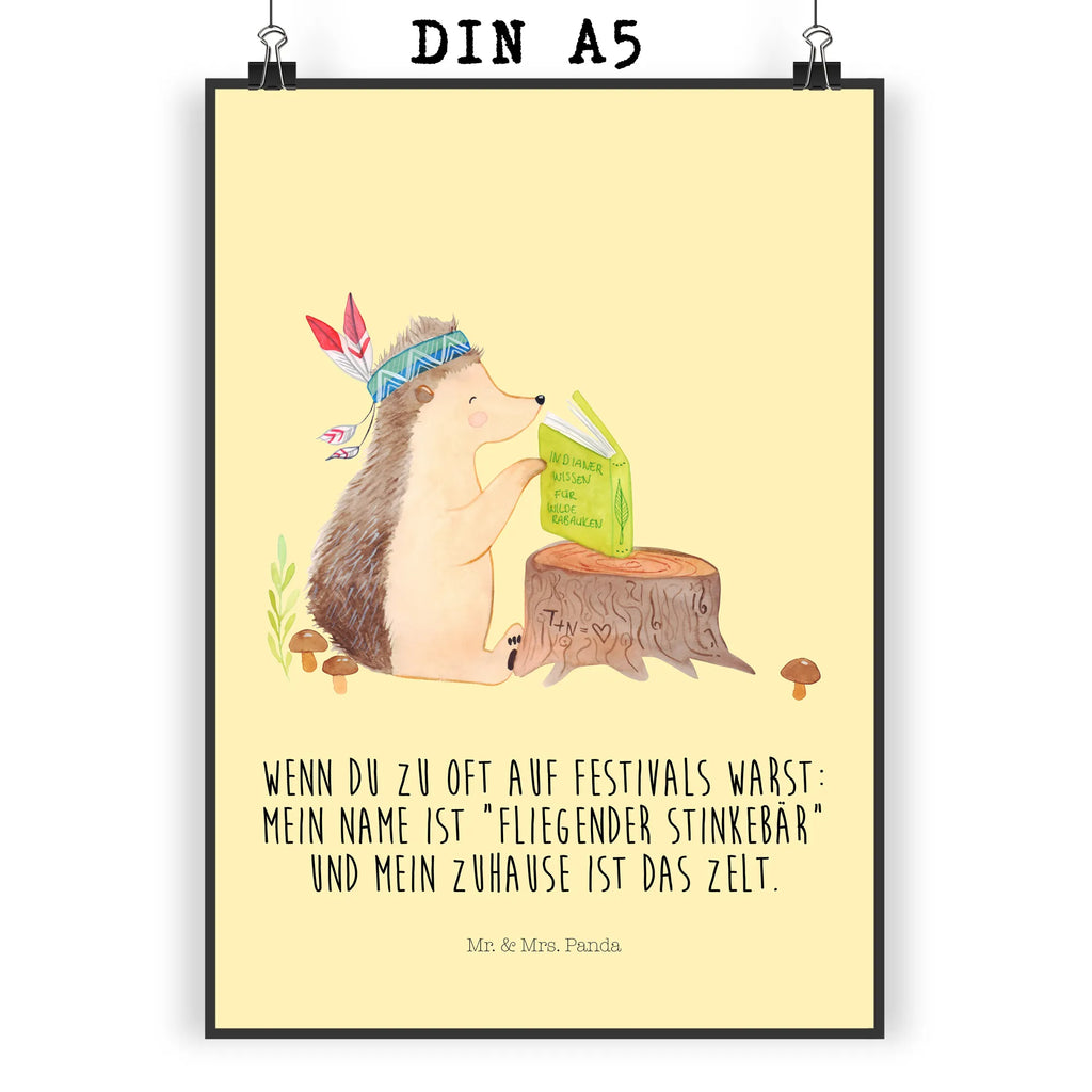 Poster Igel Indianer grafikposter, Posterdruck, Bild, kunstposter, Bild für Wand, Plakat, Mr. & Mrs. Panda Poster, Kunstdruck, drucke, Wandschmuck, Wanddeko Bild, wanddruck, Designposter, Wandposter, kunstdruck poster, Deko Bild, kunst für die wand, wandkunst, Poster, Wanddekoration, wanddeko, Wandbild, Waldtiere, Tiere, Camping, Abenteuer, Indianer, Igel, Lagerfeuer