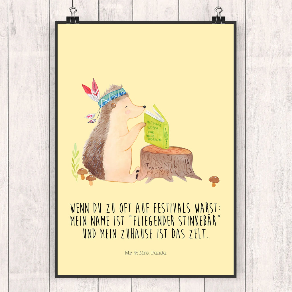 Poster Igel Indianer grafikposter, Posterdruck, Bild, kunstposter, Bild für Wand, Plakat, Mr. & Mrs. Panda Poster, Kunstdruck, drucke, Wandschmuck, Wanddeko Bild, wanddruck, Designposter, Wandposter, kunstdruck poster, Deko Bild, kunst für die wand, wandkunst, Poster, Wanddekoration, wanddeko, Wandbild, Waldtiere, Tiere, Camping, Abenteuer, Indianer, Igel, Lagerfeuer