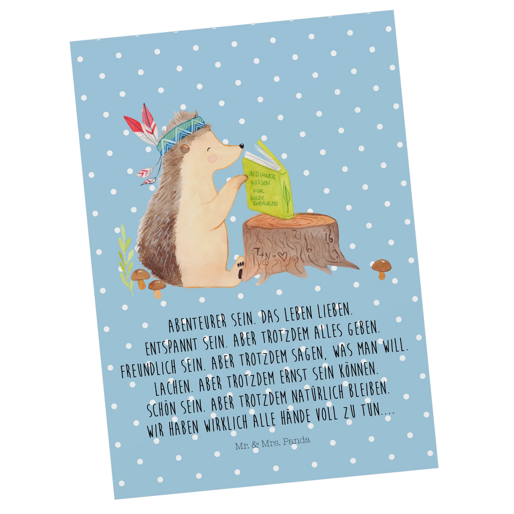 Postcard Hedgehog feather headdress Einladungskarte, Einladungskarten Geburtstag, Grußkarte, Einladung, Dankeskarte, Ansichtskarten, Karte, Ansichtskarte, Postkarte, Geburtstagskarte, Geschenkkarte, Einladung Geburtstag, Waldtiere, Tiere, Indianer, Abenteuer, Lagerfeuer, Igel, Camping