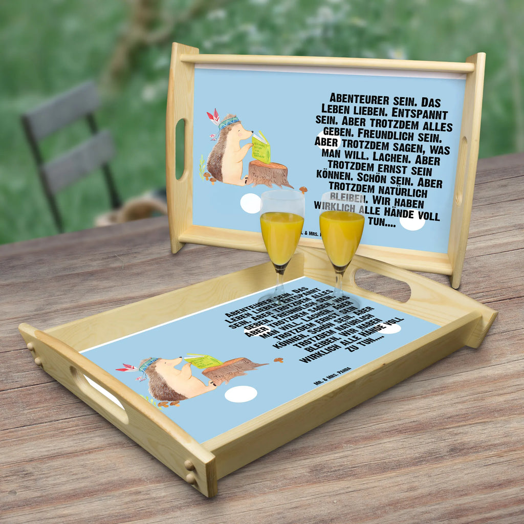 Serving tray Hedgehog feather headdress breakfast tray, kitchen tray, wooden tray, serving tray, tray, Forest animals, Campfire, Camping, Adventure, Hedgehogs, Indians