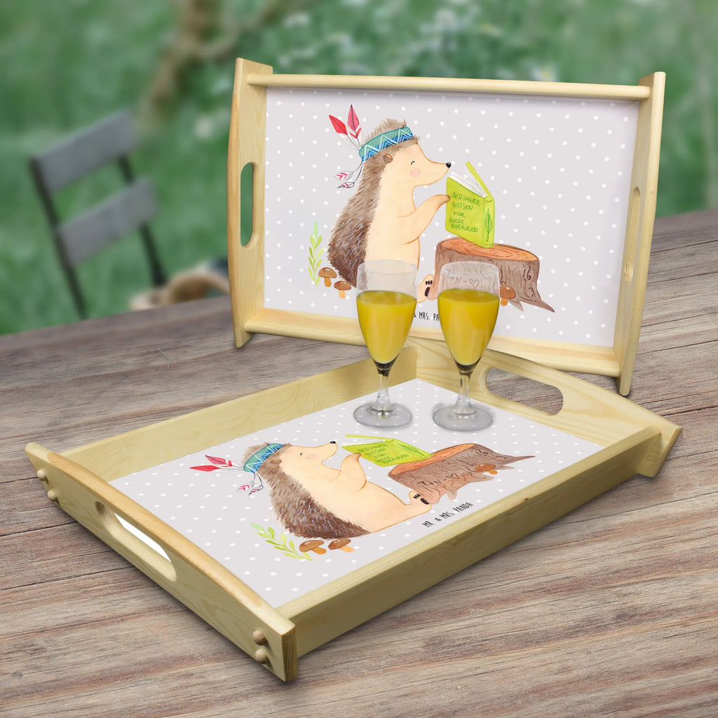 Serving tray Hedgehog feather headdress breakfast tray, kitchen tray, wooden tray, serving tray, tray, Forest animals, Campfire, Camping, Adventure, Hedgehogs, Indians