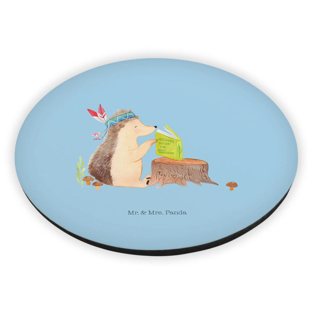 Okrągły magnes jeż Ozdoba z piór kühlschrankmagnete, Kühlschrankmagnet, rundmagnet, magnete, Waldtiere, Tiere, Camping, Lagerfeuer, Indianer, Abenteuer, Igel